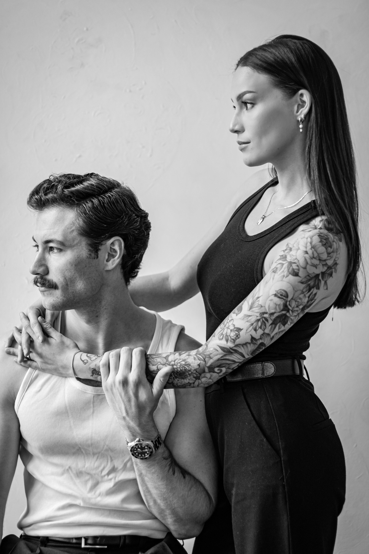 Sondre og Camilla, grunnleggerne av Reflection Ink Studio i Oslo