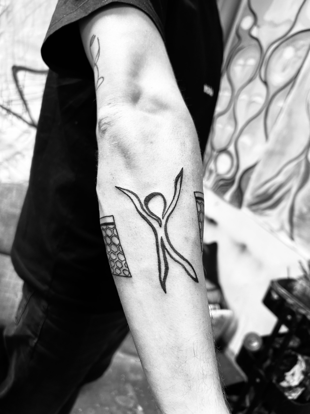 Blackwork figurmotiv, av Sandra